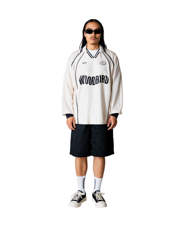 Woodbird WBTaka L/S Sports Polo T-Shirts Off White