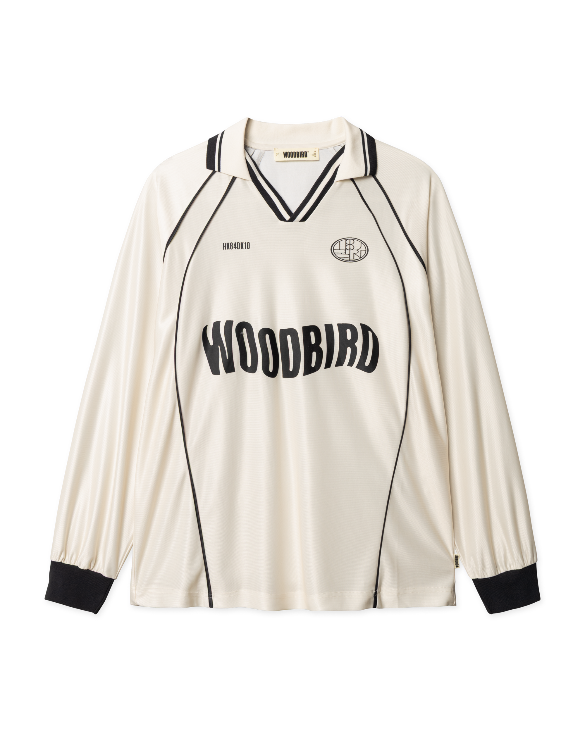 Woodbird WBTaka L/S Sports Polo T-Shirts Off White