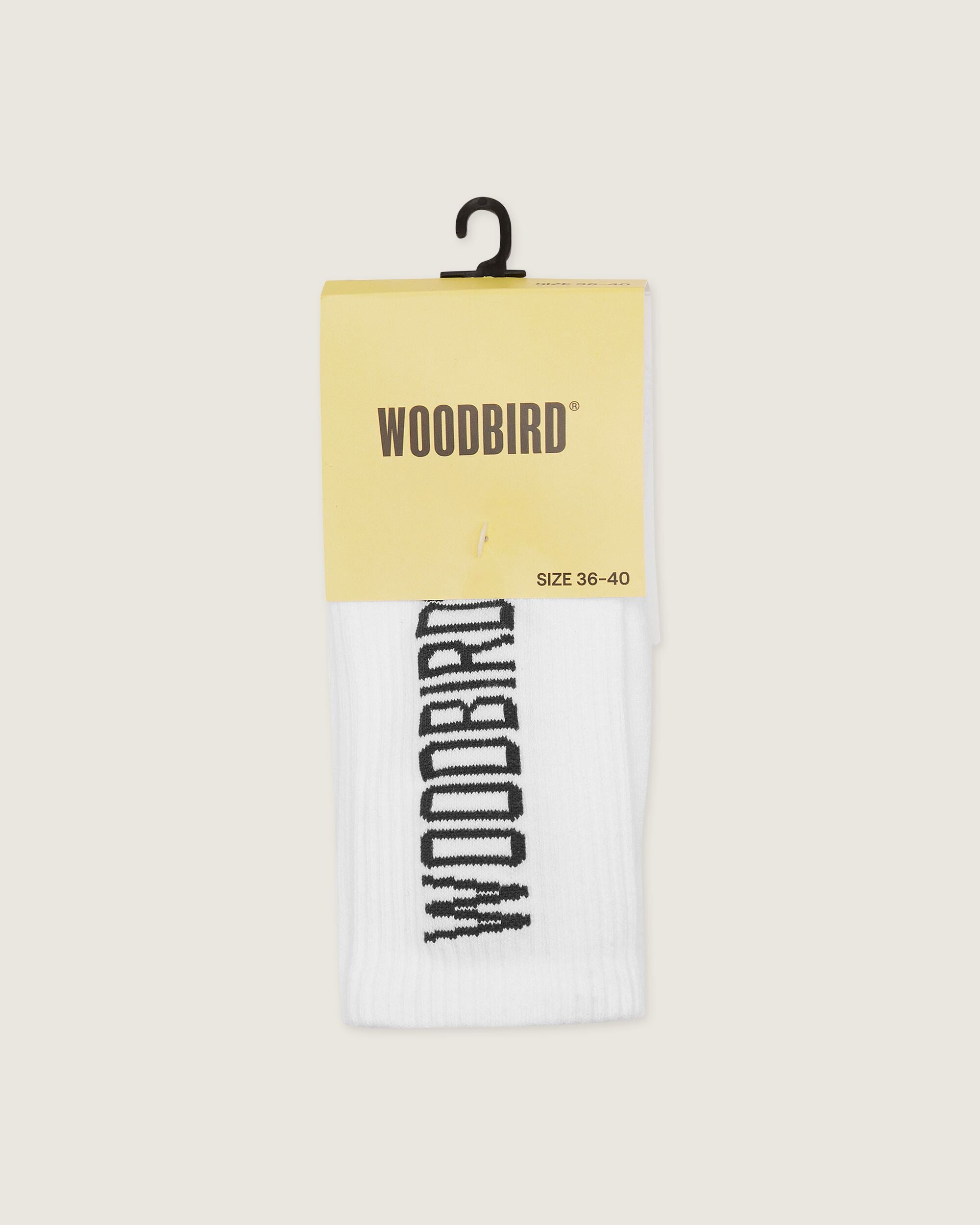 Woodbird WBTennis Logo Socks Accessories White-Black