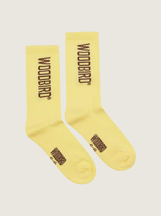 Woodbird WBTennis Logo Socks 2 Pack Accessories Butter