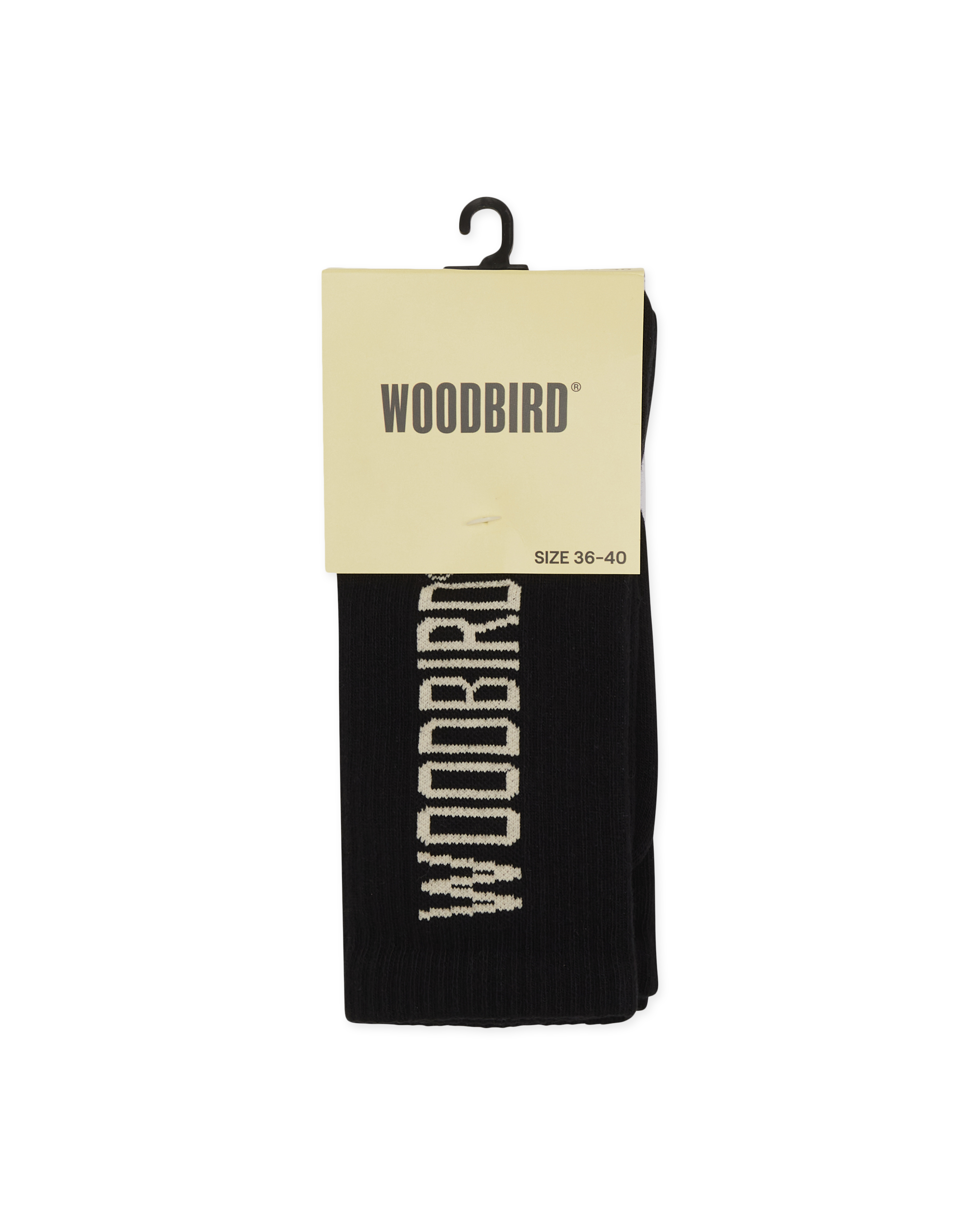Woodbird WBTennis Logo Socks 2 pack Accessories Black
