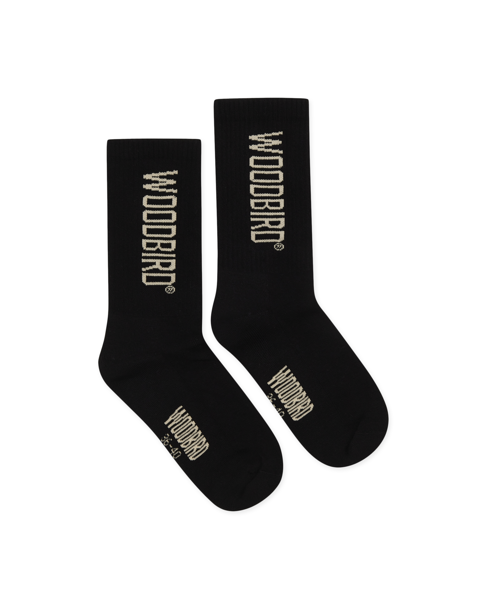 Woodbird WBTennis Logo Socks 2 pack Accessories Black
