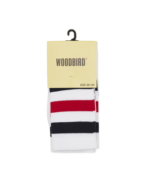 Woodbird WBTennis Socks 2 pack Accessories White-Navy-Red
