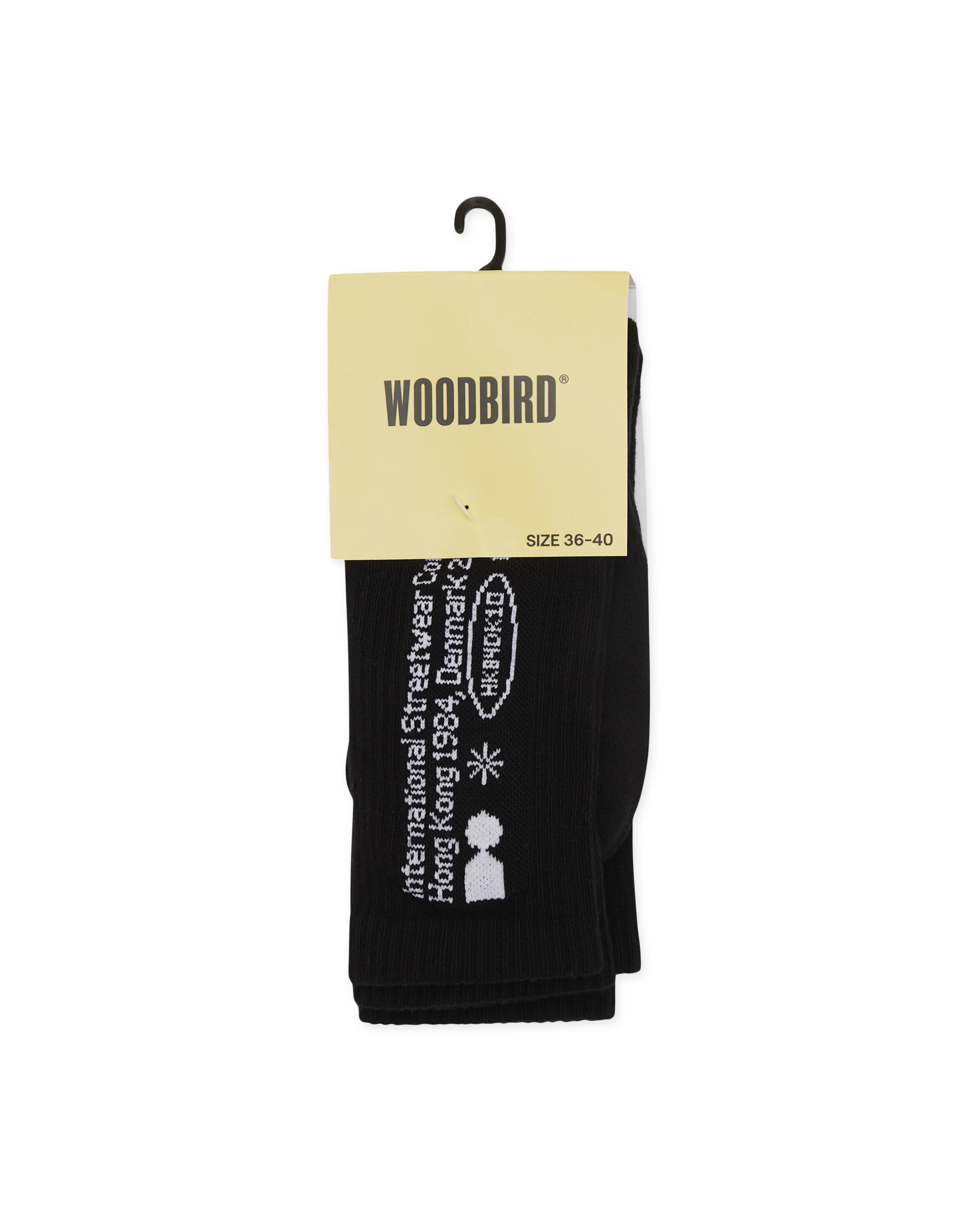 Woodbird WBTennis Tech Socks 2 Pack Accessories Black