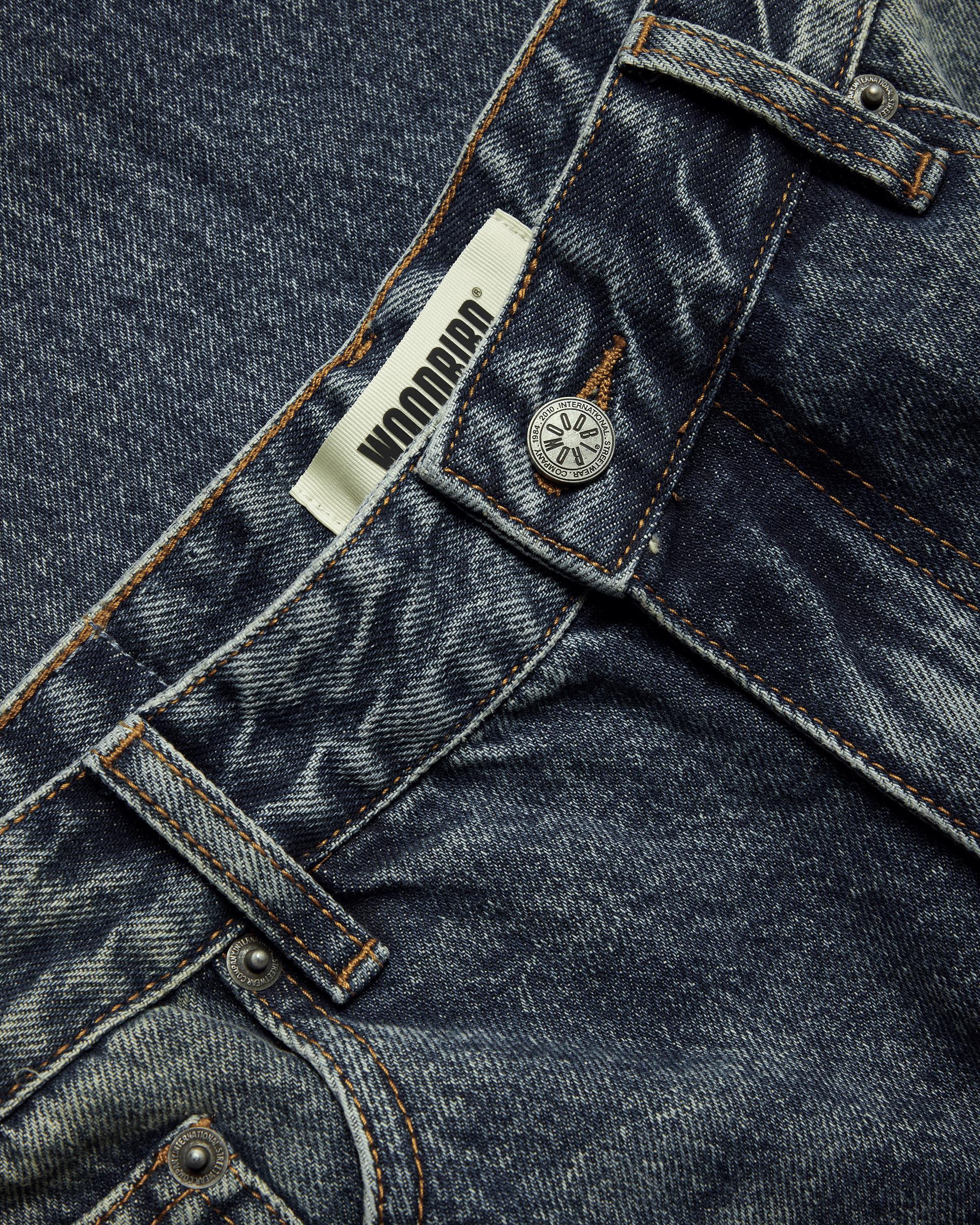 Woodbird Female WBVega twisted Jeans Jeans Blue Vintage