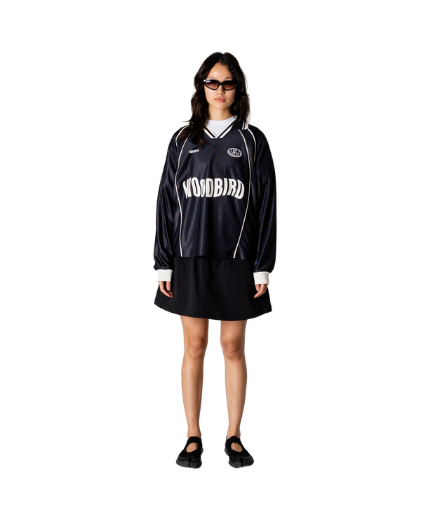 Woodbird Female WBWaka L/S Sports Polo T-Shirts Black