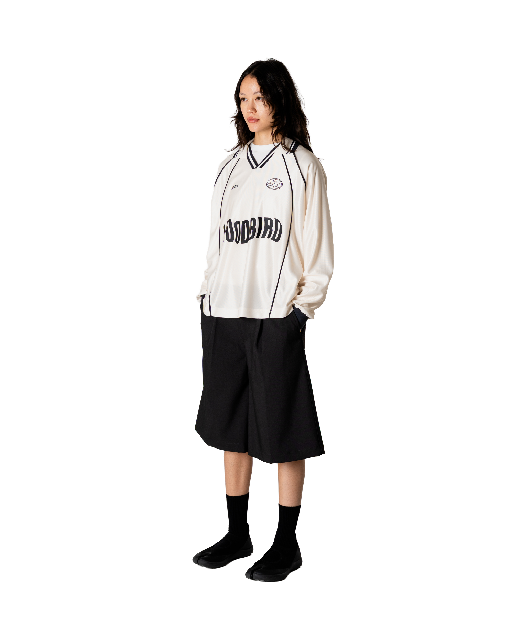 Woodbird Female WBWaka L/S Sports Polo T-Shirts Off White