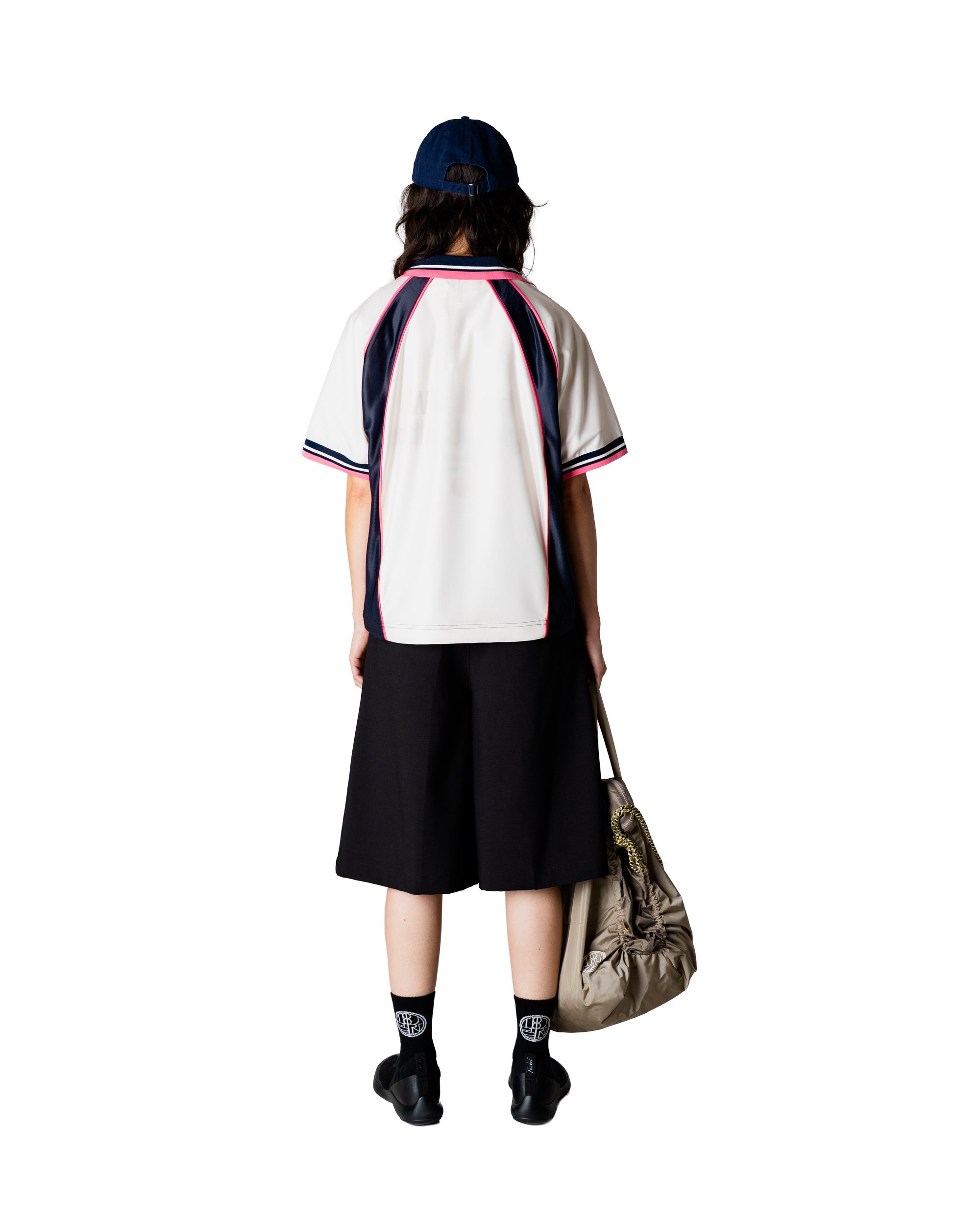 Woodbird Female WBWaka S/S Sports Polo T-Shirts Off White-Navy