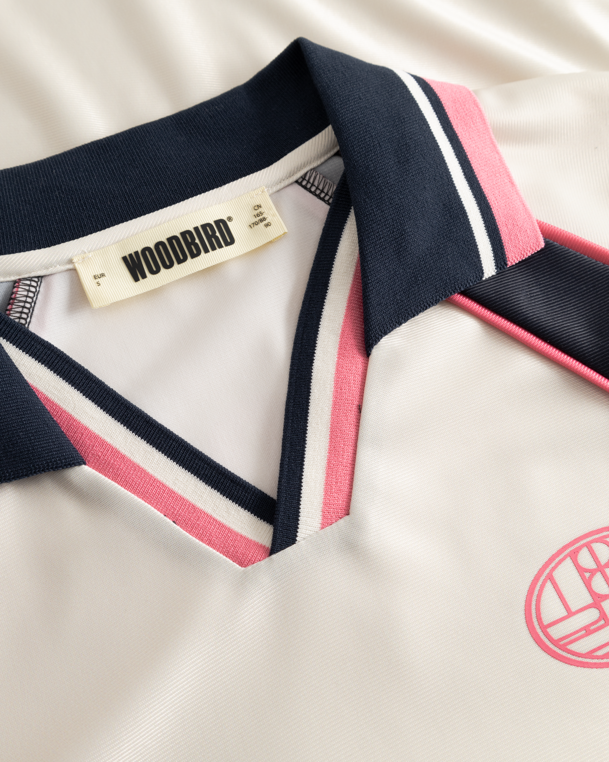 Woodbird Female WBWaka S/S Sports Polo T-Shirts Off White-Navy