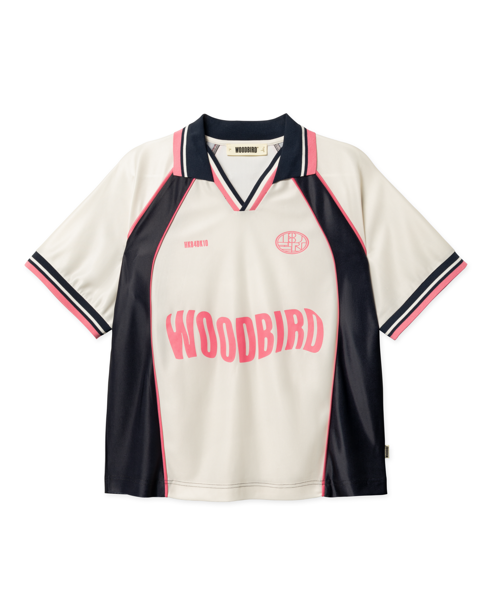 Woodbird Female WBWaka S/S Sports Polo T-Shirts Off White-Navy