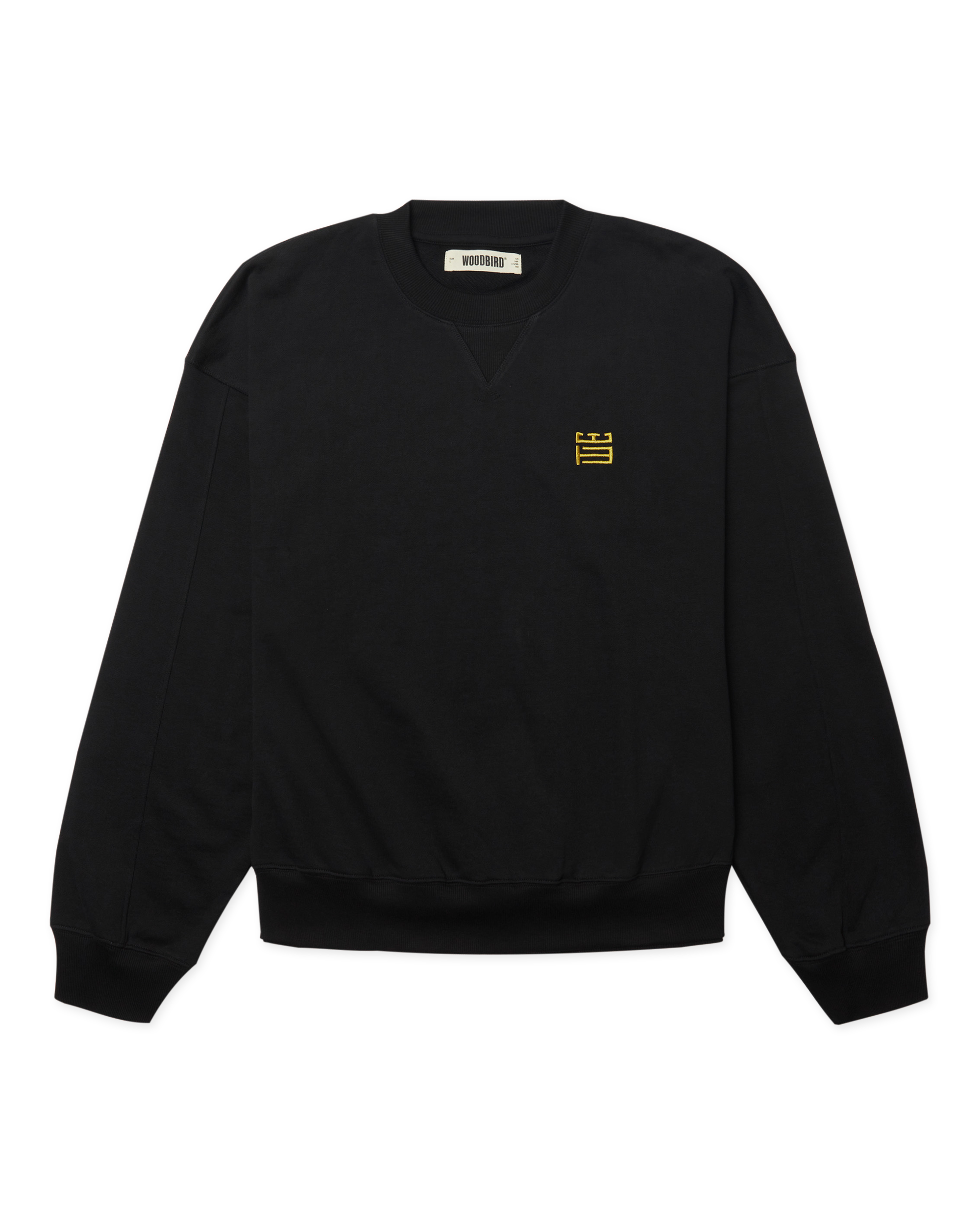 Woodbird WBWake Twist Crew Sweats Black