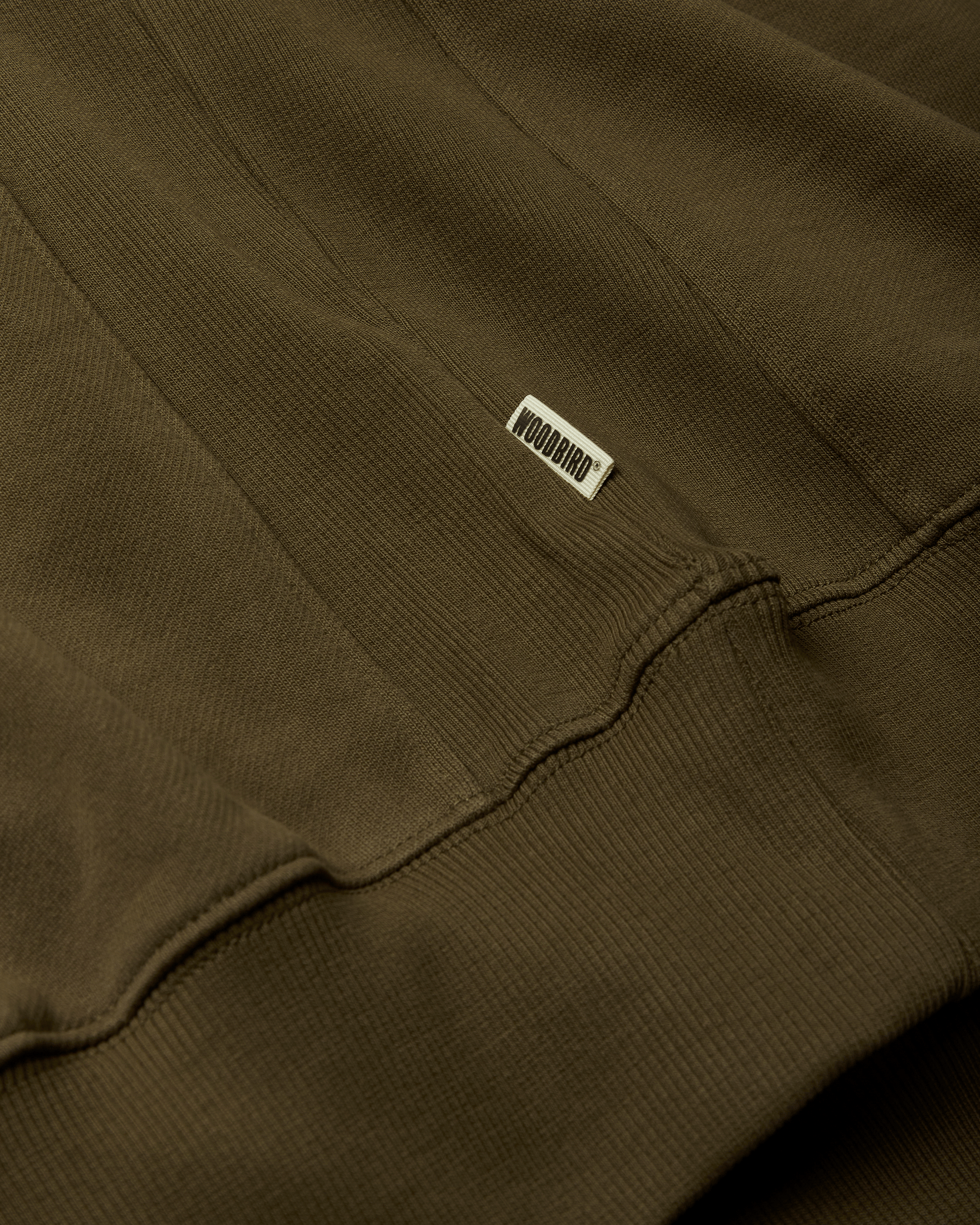 Woodbird WBWake Twist Crew Sweats Dark Olive