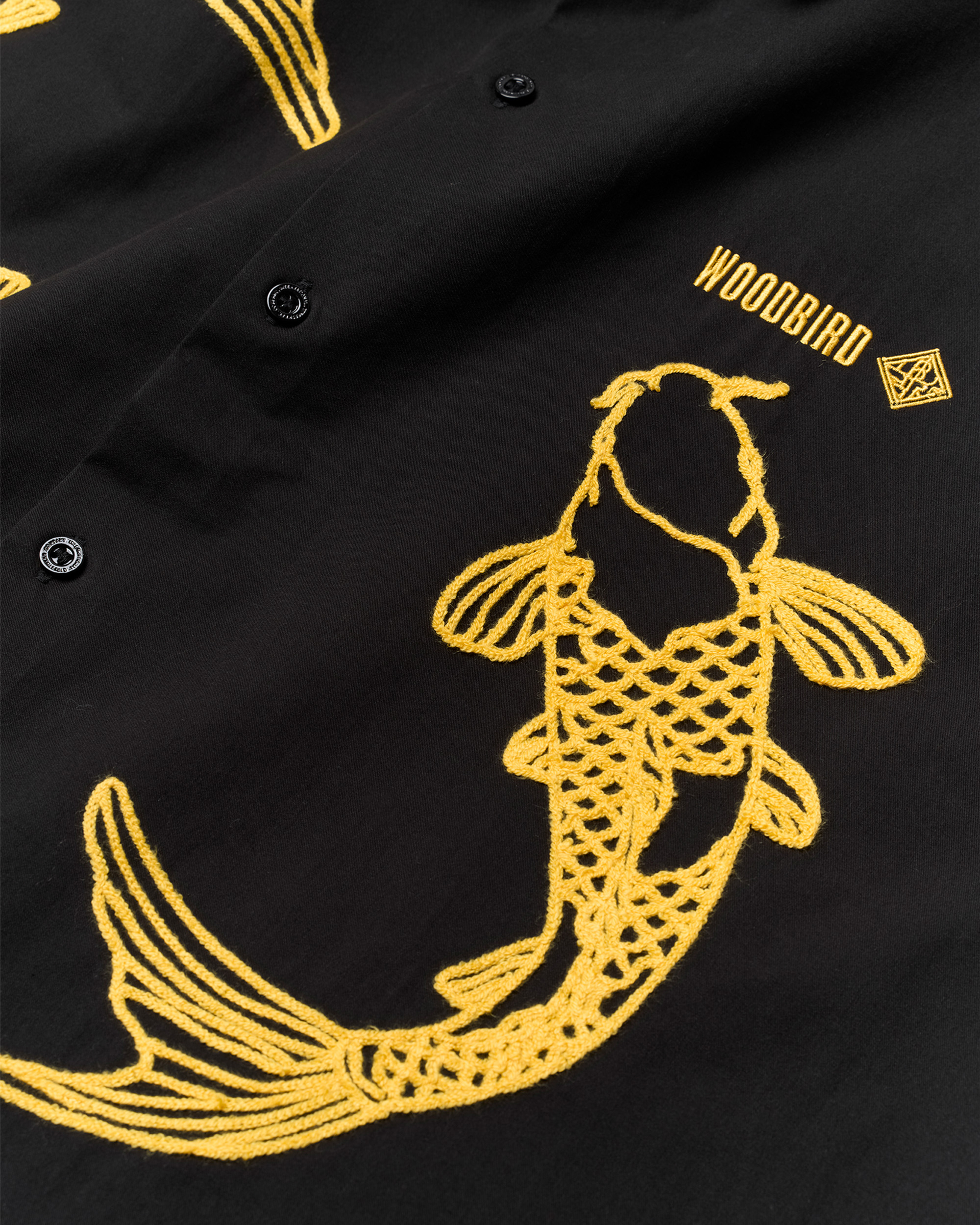 Woodbird WBWang Carp Shirt Shirts Black