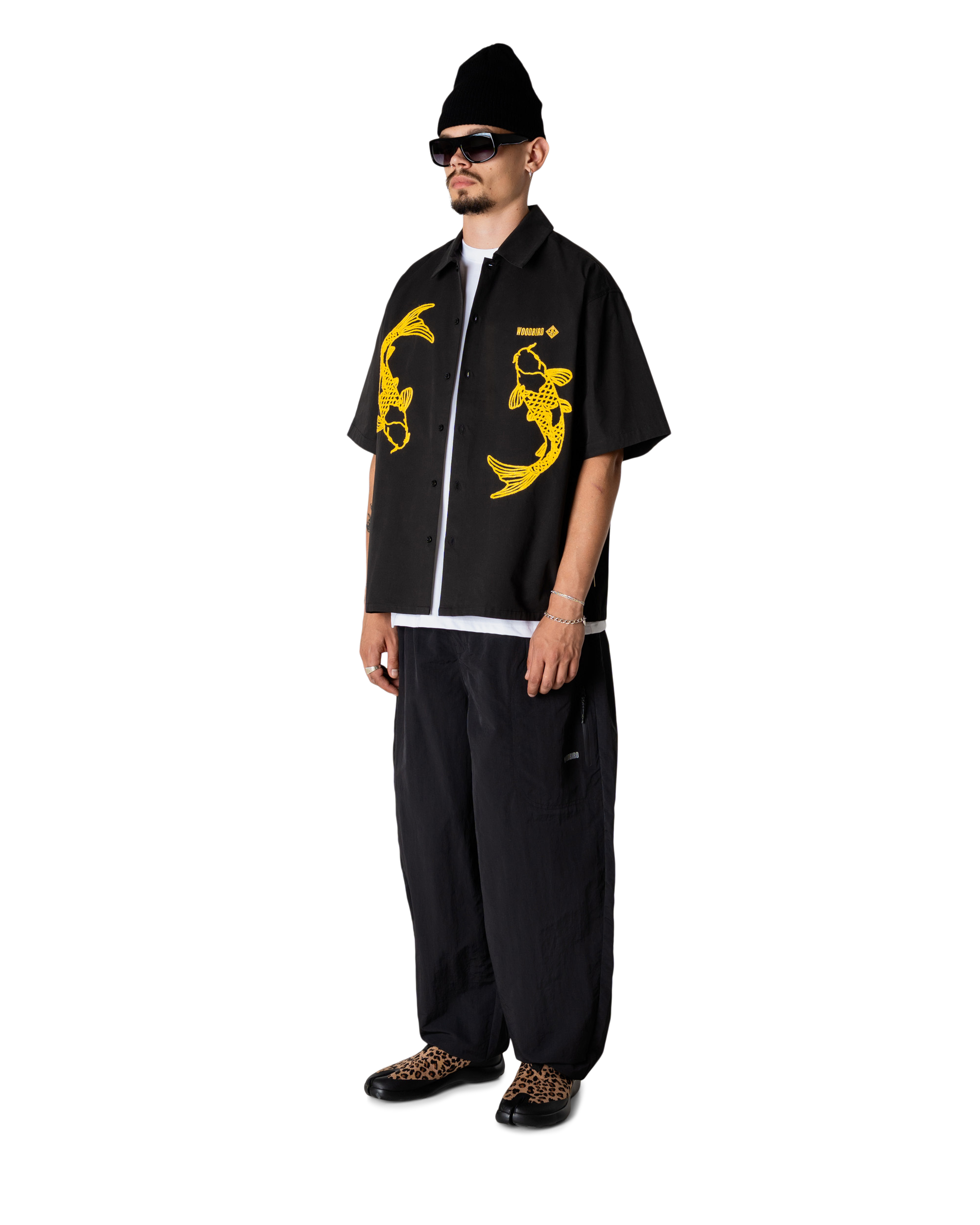 Woodbird WBWang Carp Shirt Shirts Black