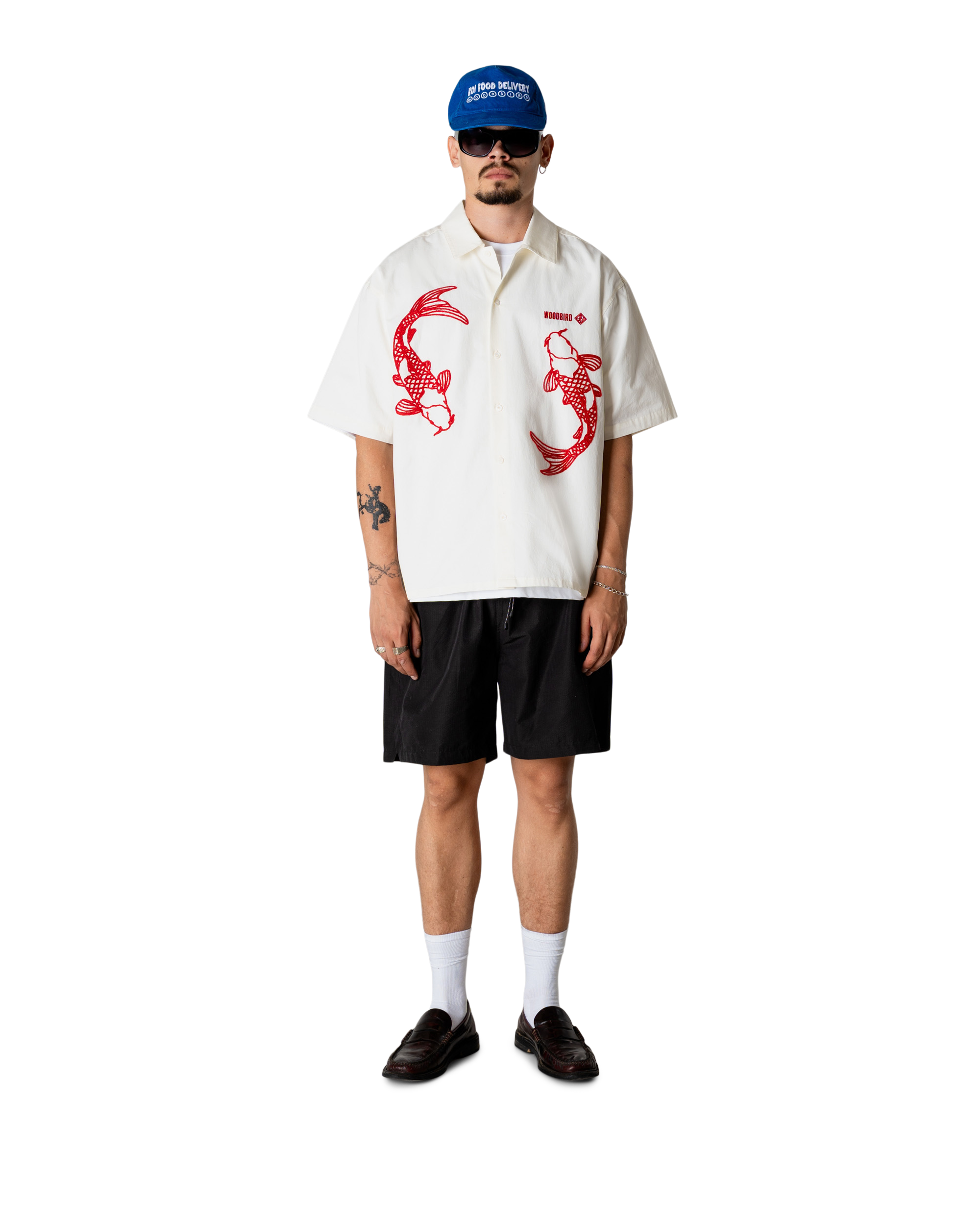 Woodbird WBWang Carp Shirt Shirts Off White