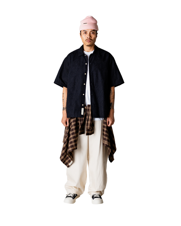 Woodbird WBWang Embroidery Shirt Shirts Black