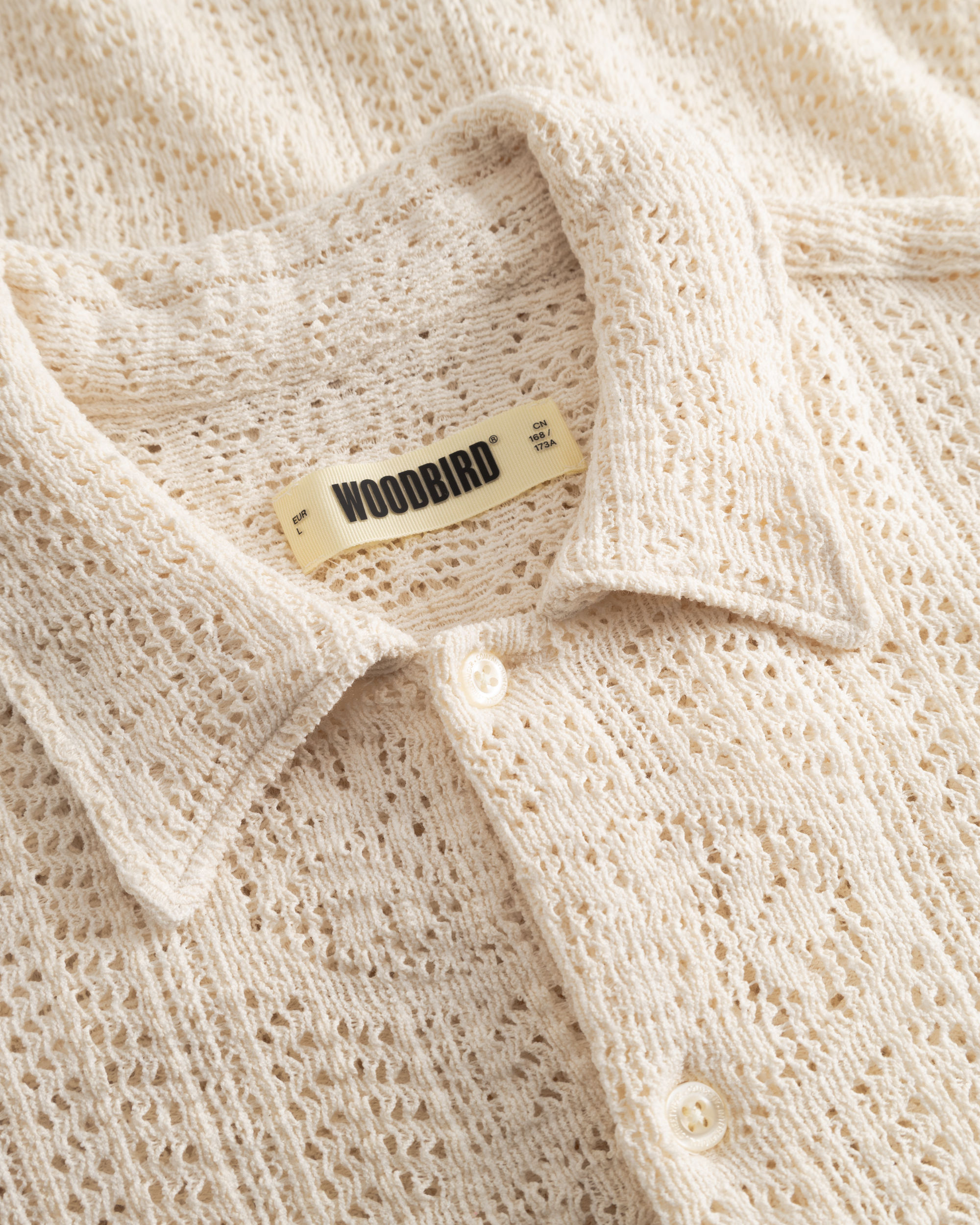 Woodbird WBWang Knit Shirt Shirts Off White