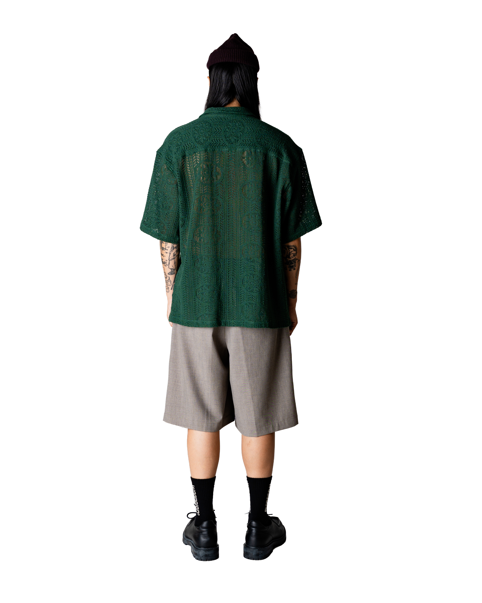 Woodbird WBWang Knit Shirt Shirts Pine Green