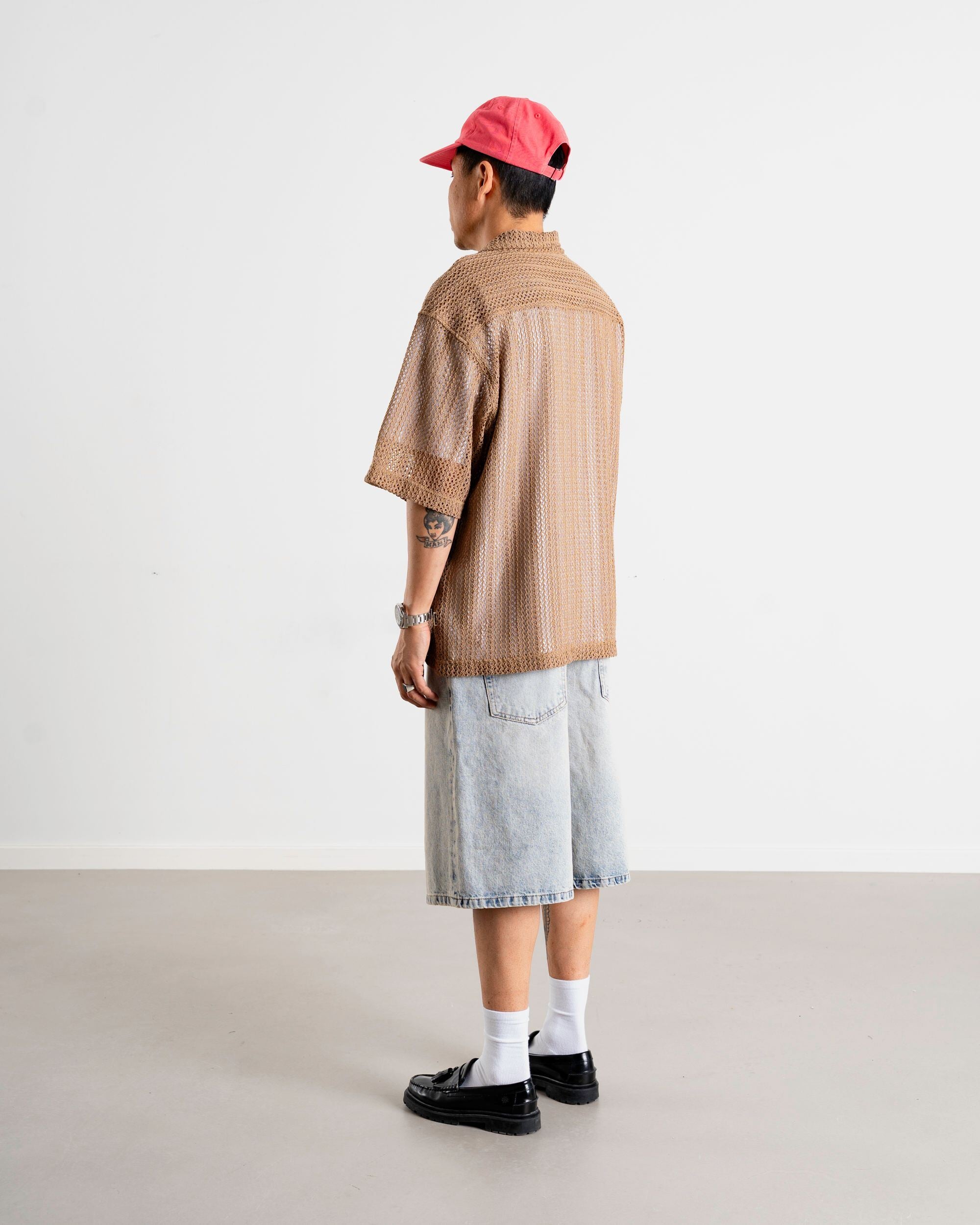 Woodbird WBWang Lace Shirt Shirts Taupe Brown
