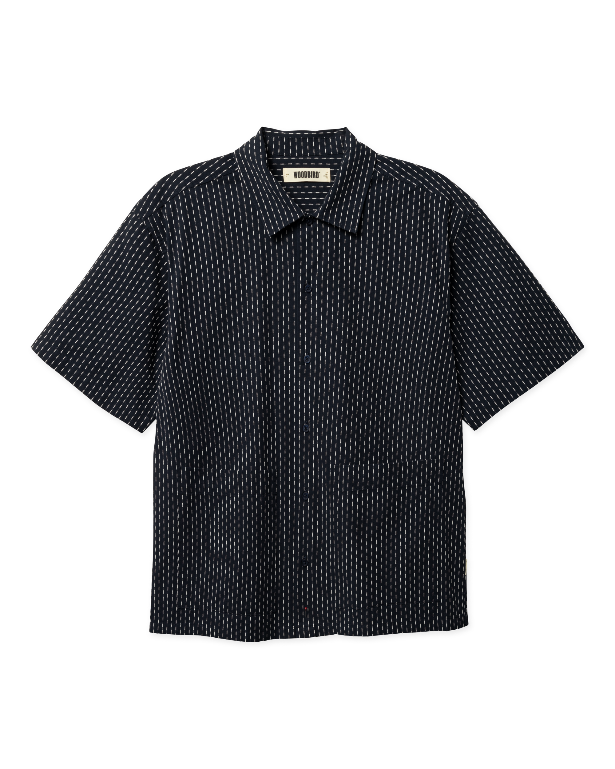 Woodbird WBWang Shiko Shirt Shirts Dark Navy
