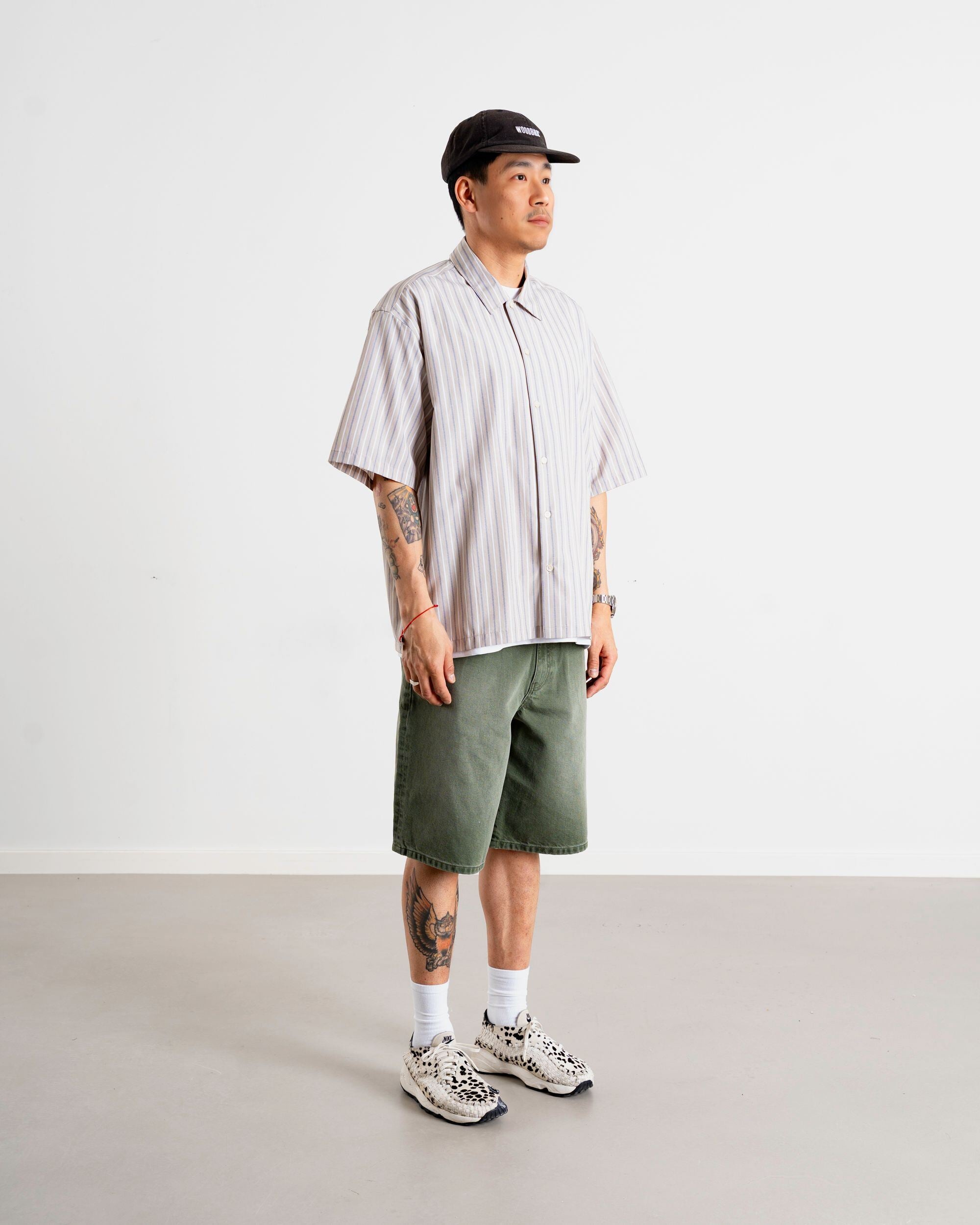 Woodbird WBWang Striped shirt Shirts Light Blue