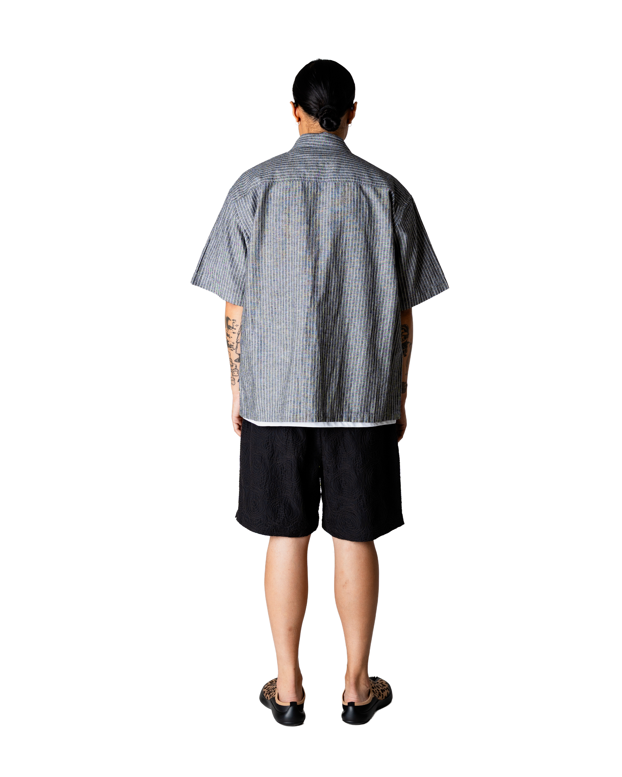 Woodbird WBWang Tai Stripe Shirt Shirts Black Stripe