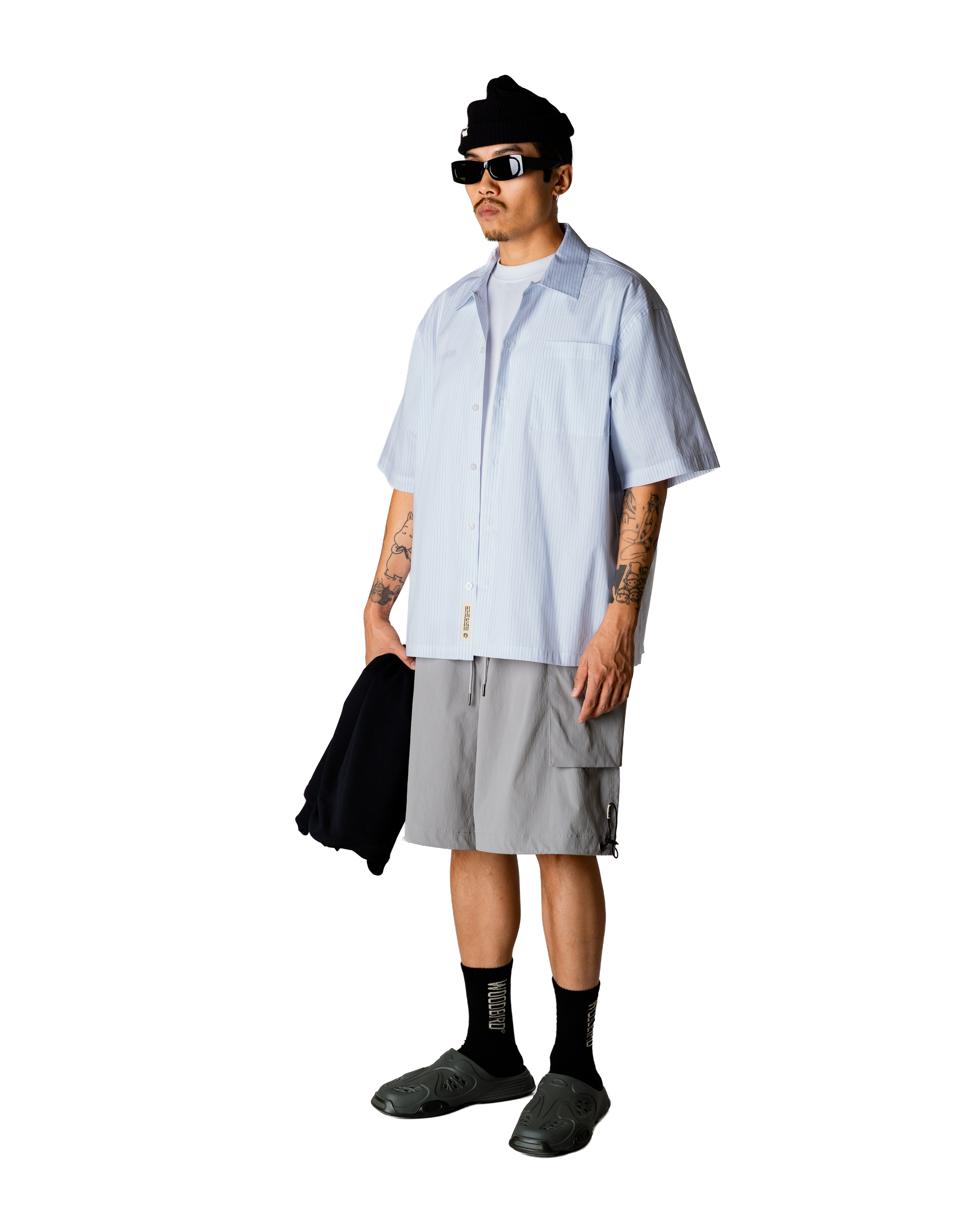 Woodbird WBWang Wok Shirt Shirts Light Blue