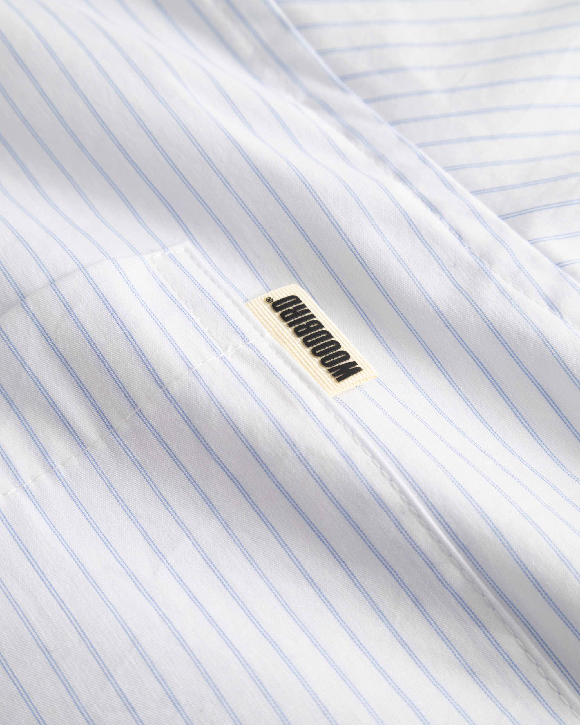 Woodbird WBWang Wok Shirt Shirts Light Blue