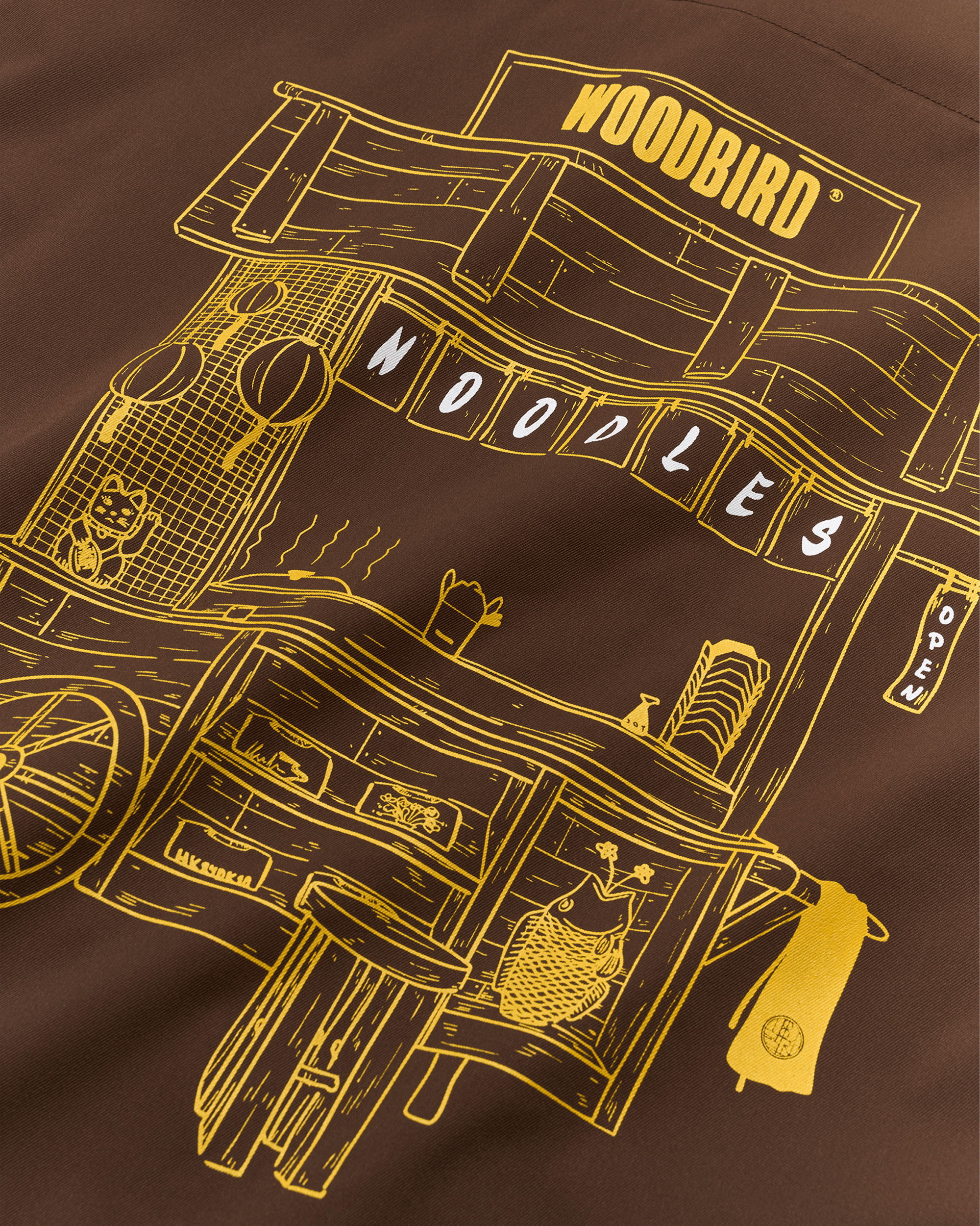 Woodbird WBWang Work Shirt Shirts Dark Brown