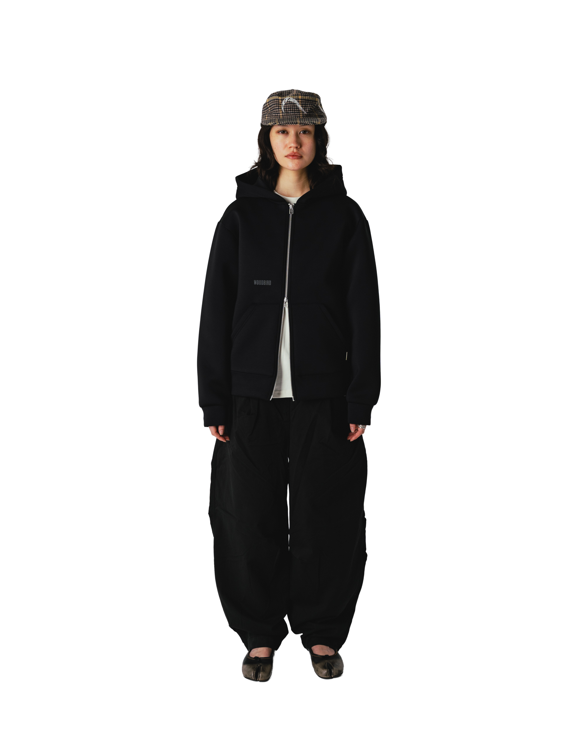 Woodbird Female WBWuji Scuba Zip Hoodie Sweats Black