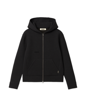 Woodbird Female WBWuji Scuba Zip Hoodie Sweats Black