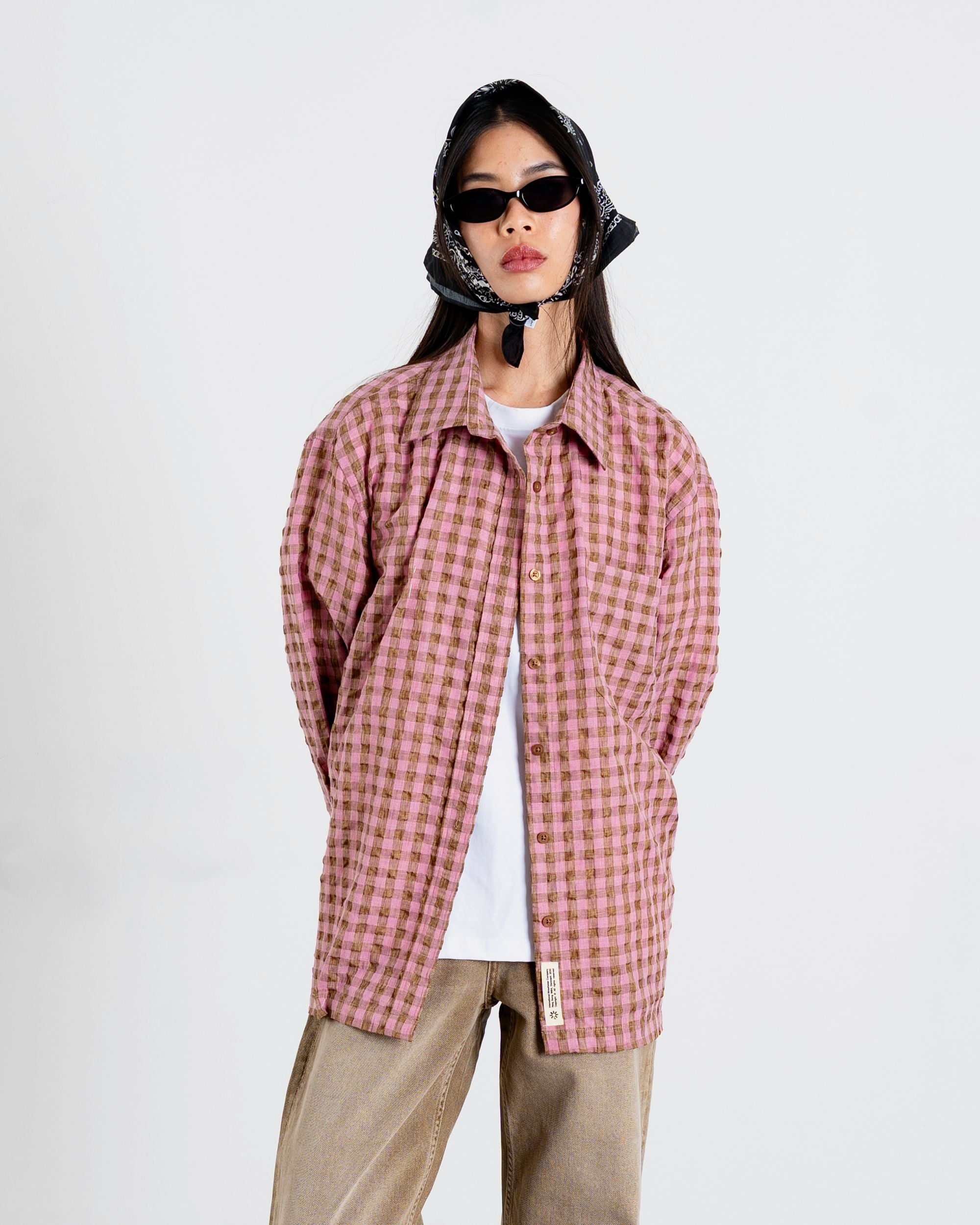 Woodbird Female WBWun Check Shirt Shirts Pink