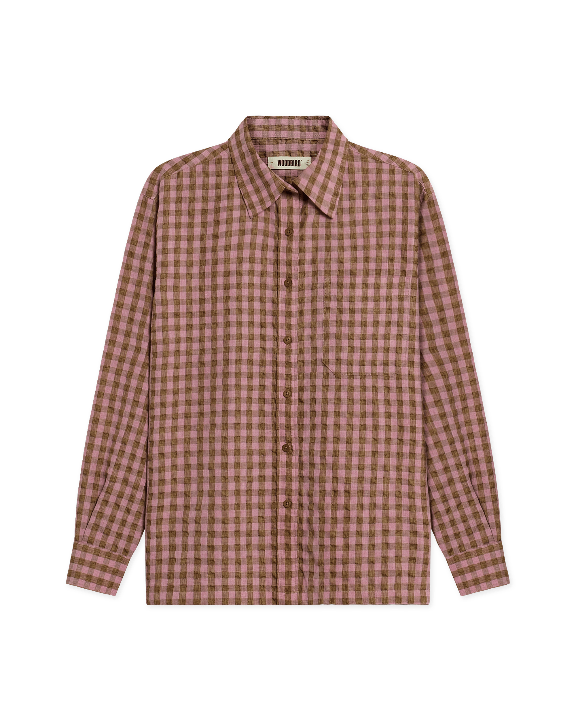 Woodbird Female WBWun Check Shirt Shirts Pink