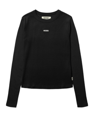 Woodbird Female WBXao LS Base Tee T-Shirts Black