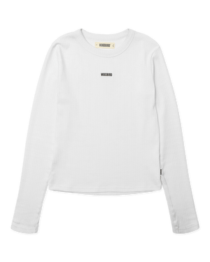 Woodbird Female WBXao LS Base Tee T-Shirts White