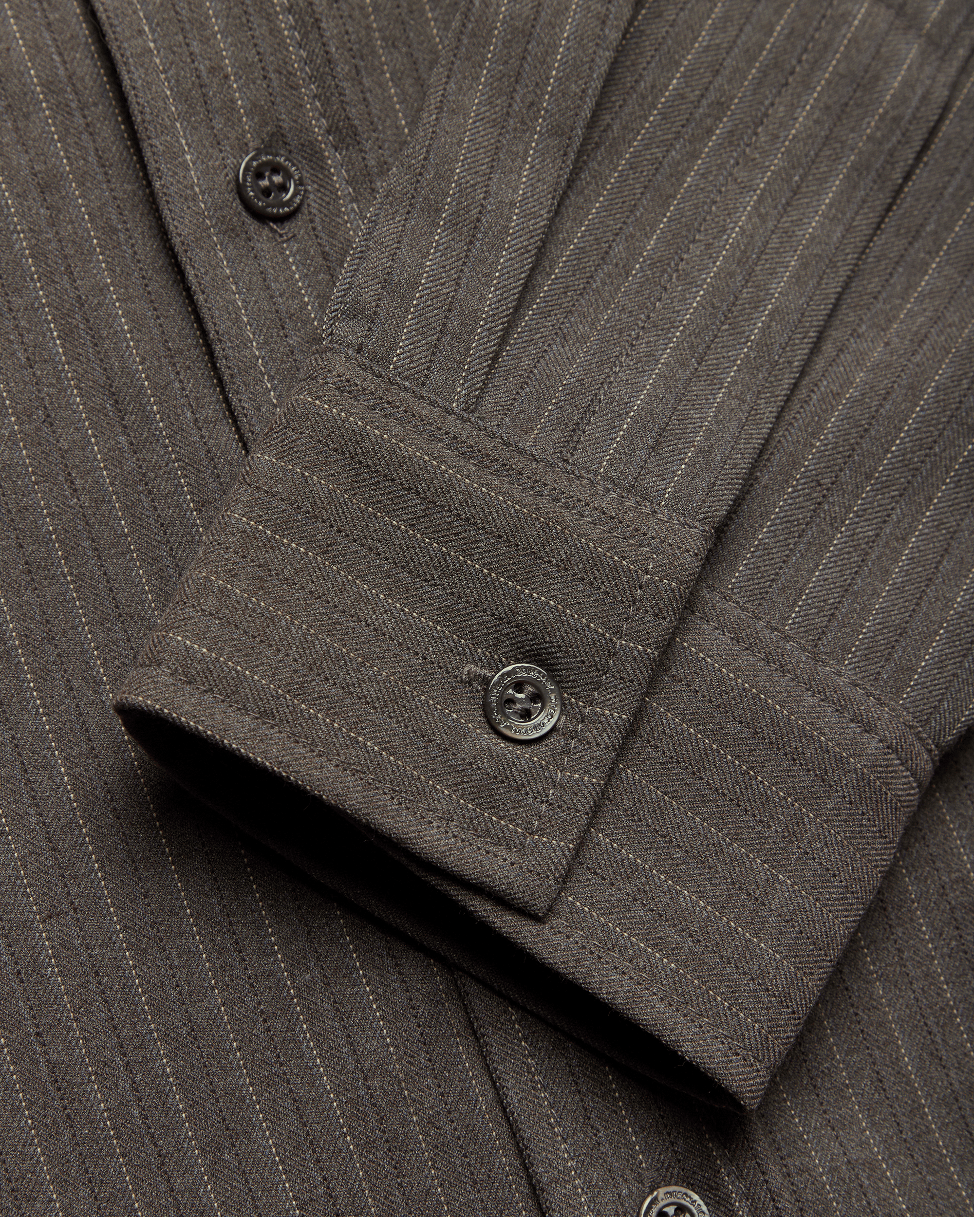 Woodbird WBXing HB Stripe Shirt Shirts Dark Grey