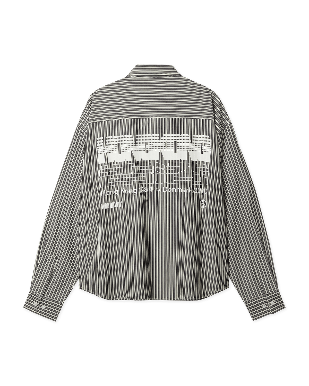 Woodbird WBXing Stripe Shirt Shirts Off White-Black