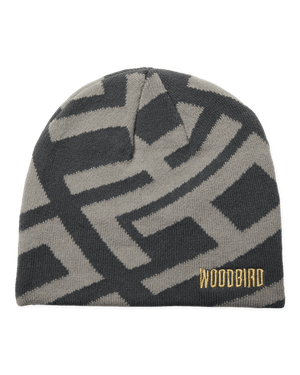 Woodbird WBYan JQ Art Beanie Accessories Slate Blue-Grey