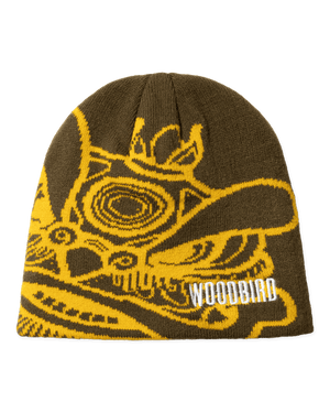 Woodbird WBYan Lion JQ Beanie Accessories Dark Brown-yellow