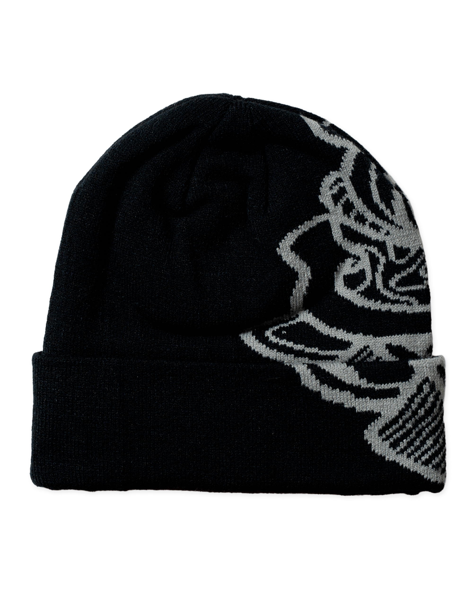 Woodbird WBYan Lion JQ Fold Beanie Accessories Black-Grey