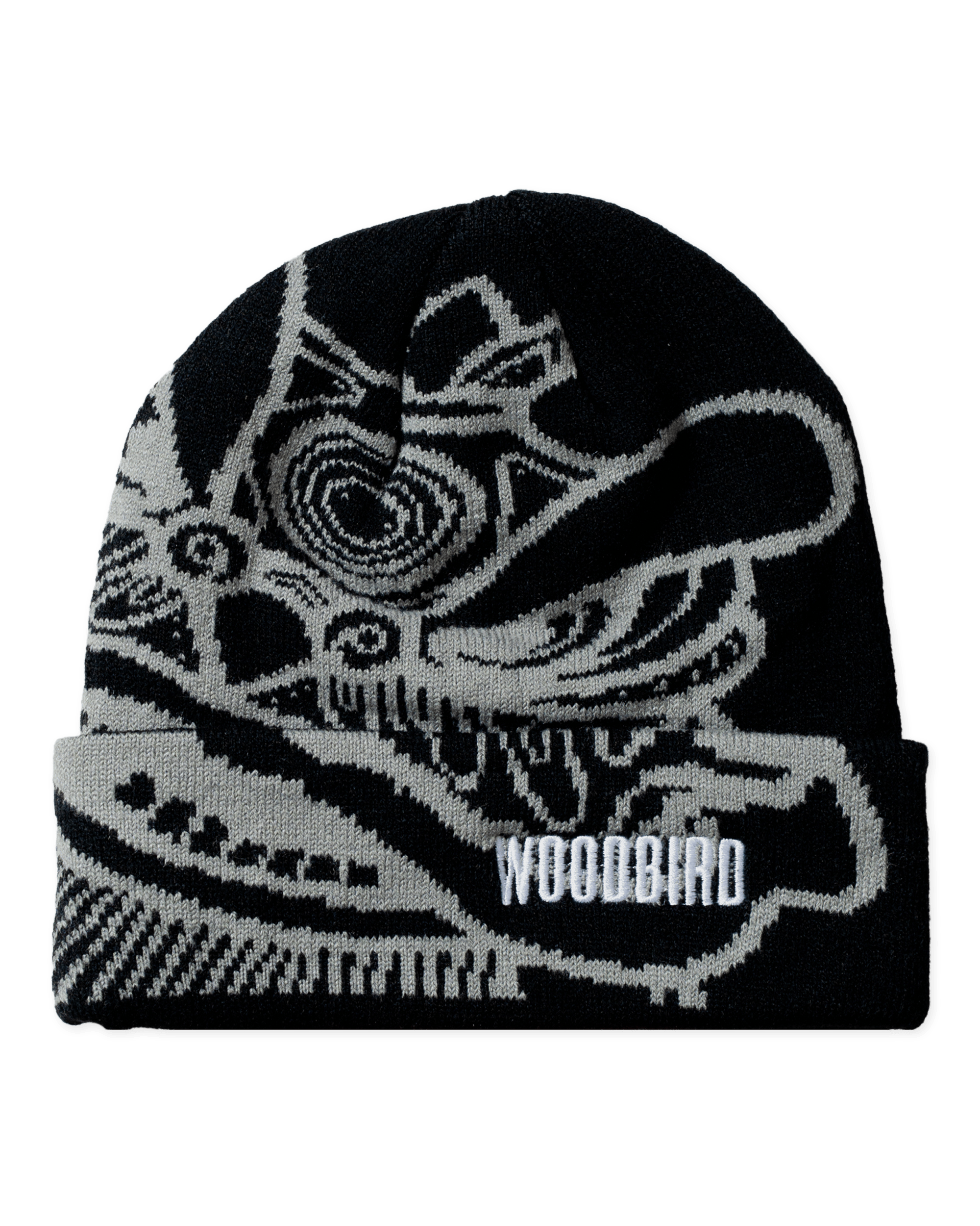 Woodbird WBYan Lion JQ Fold Beanie Accessories Black-Grey