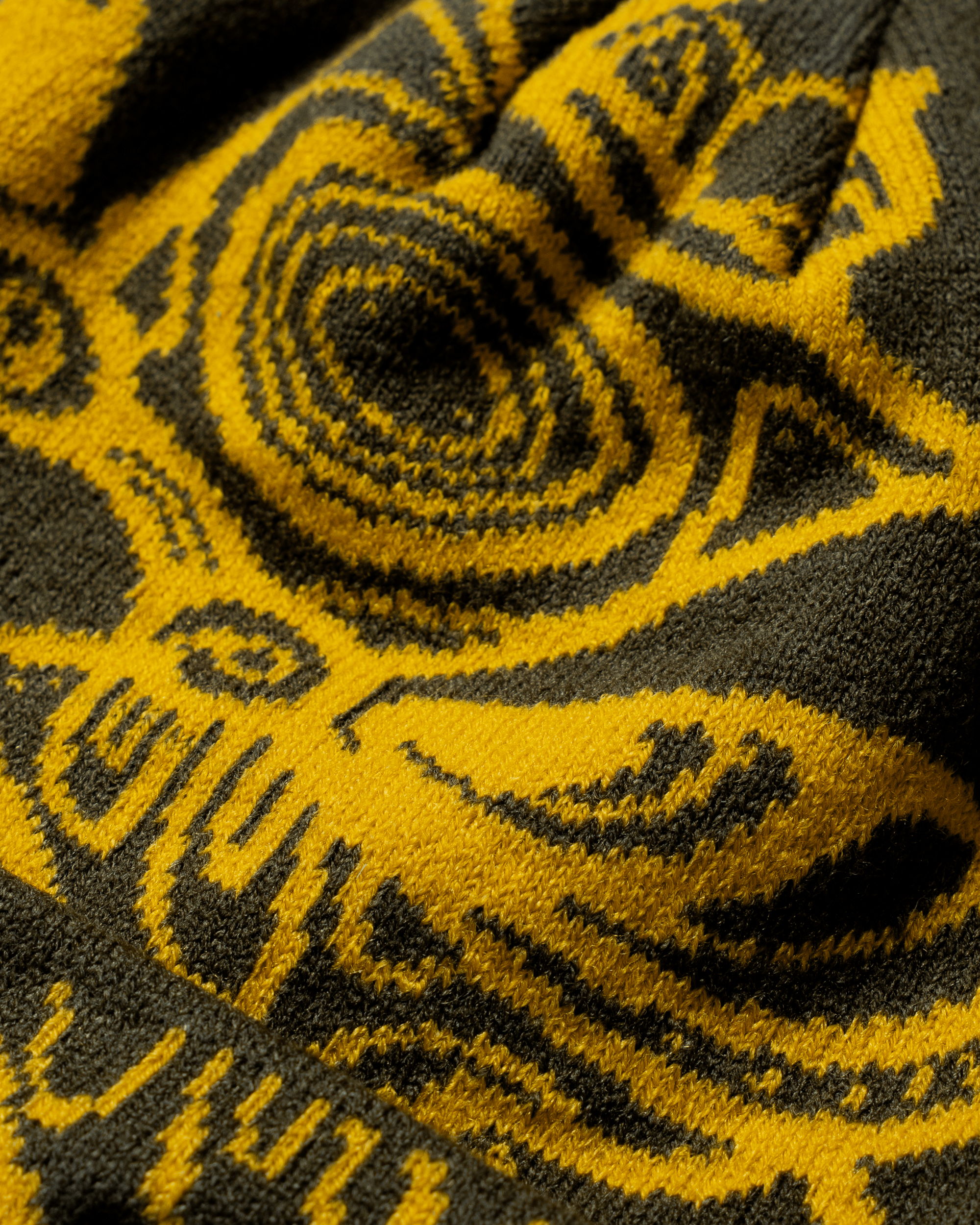 Woodbird WBYan Lion JQ Fold Beanie Accessories Dark Brown-yellow