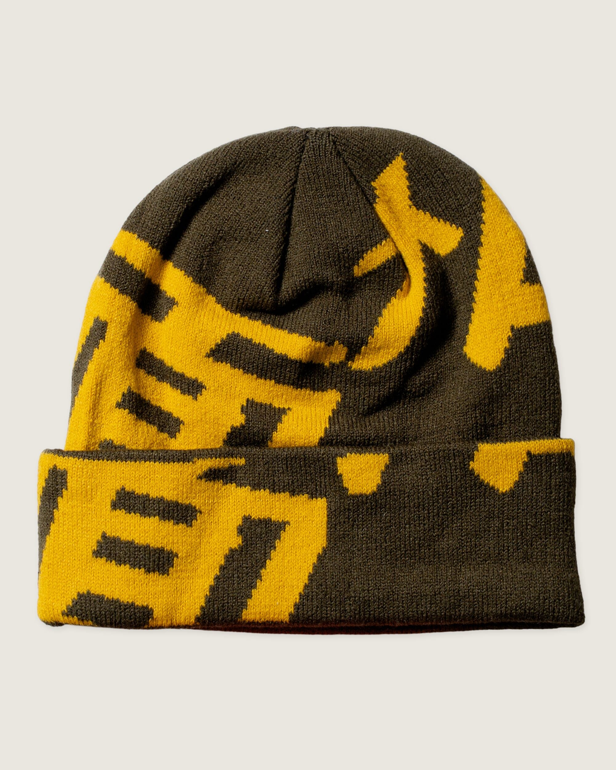 Woodbird WBYeti Cotton Beanie Accessories Dark Brown-yellow