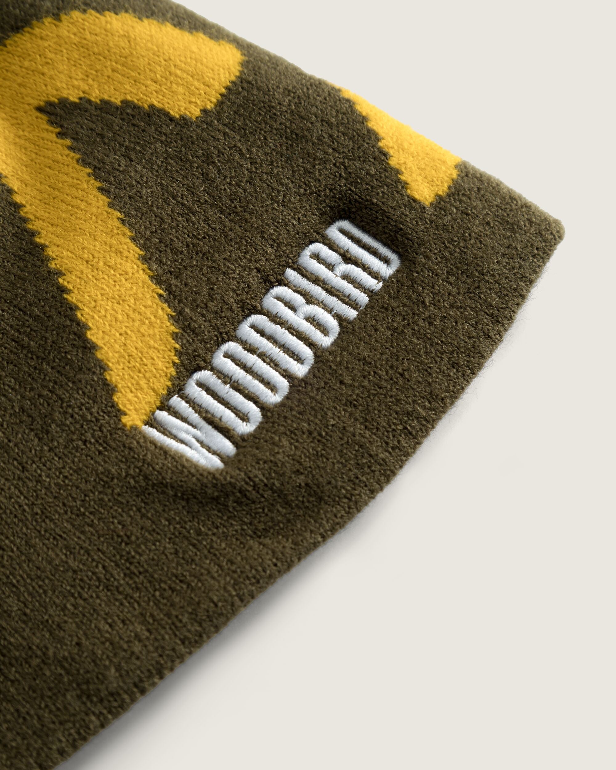Woodbird WBYeti Cotton Beanie Accessories Dark Brown-yellow