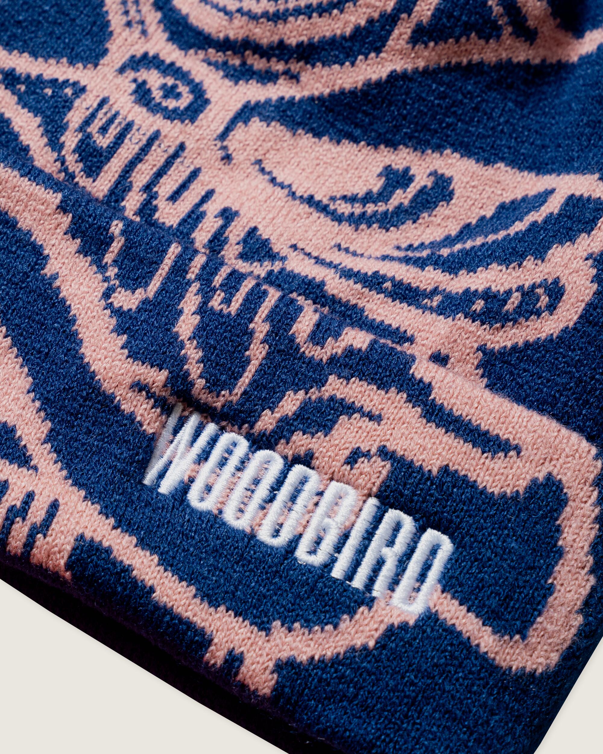 Woodbird WBYeti Cotton Beanie Accessories Blue-Pink