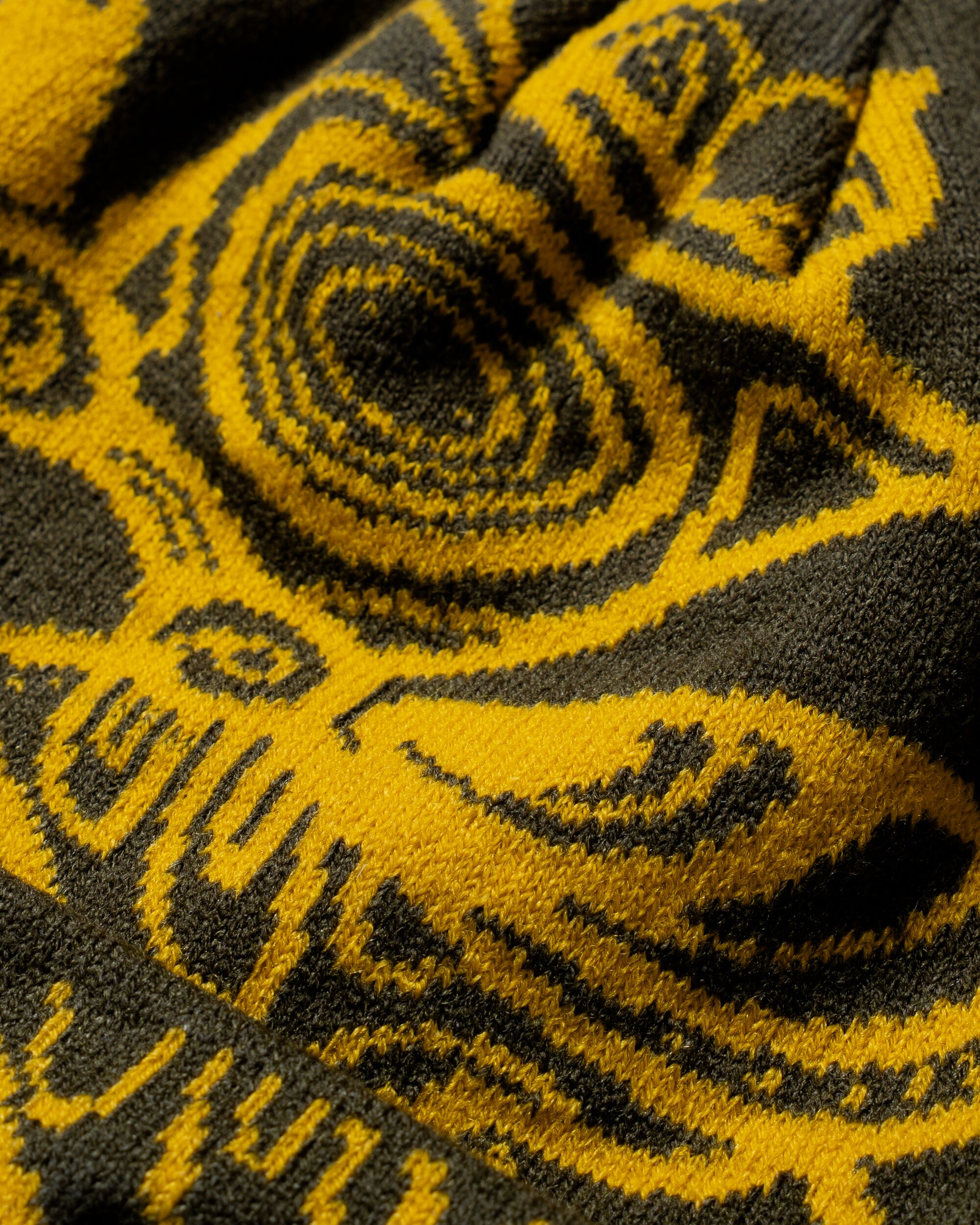 Woodbird WBYeti Cotton Beanie Accessories Dark Brown-yellow