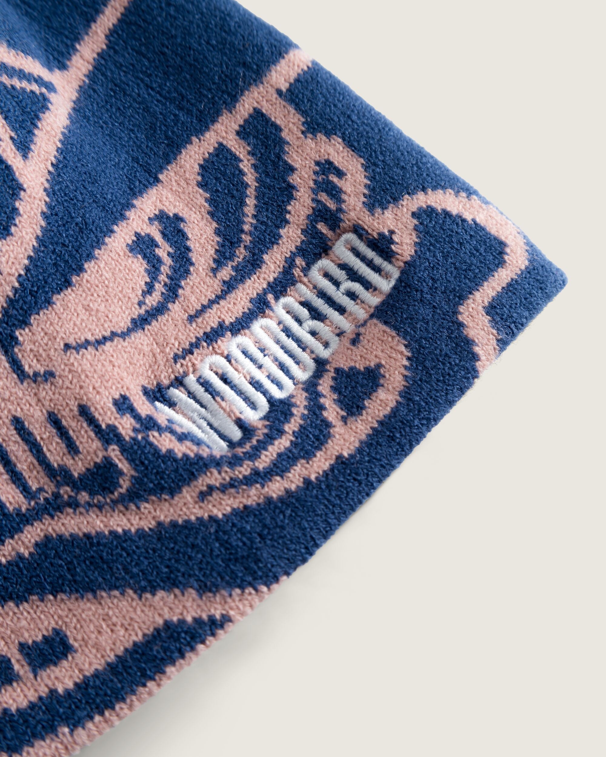 Woodbird WBYeti Cotton Beanie Accessories Blue-Pink