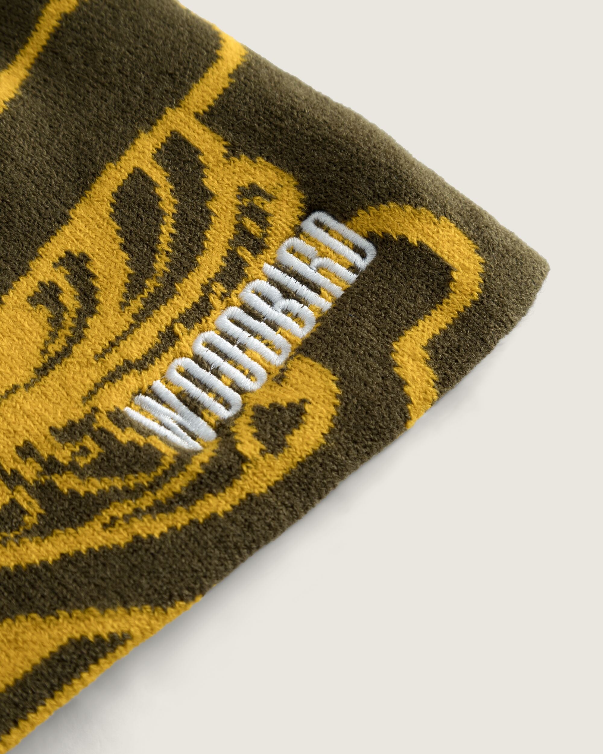 Woodbird WBYeti Cotton Beanie Accessories Dark Brown-yellow