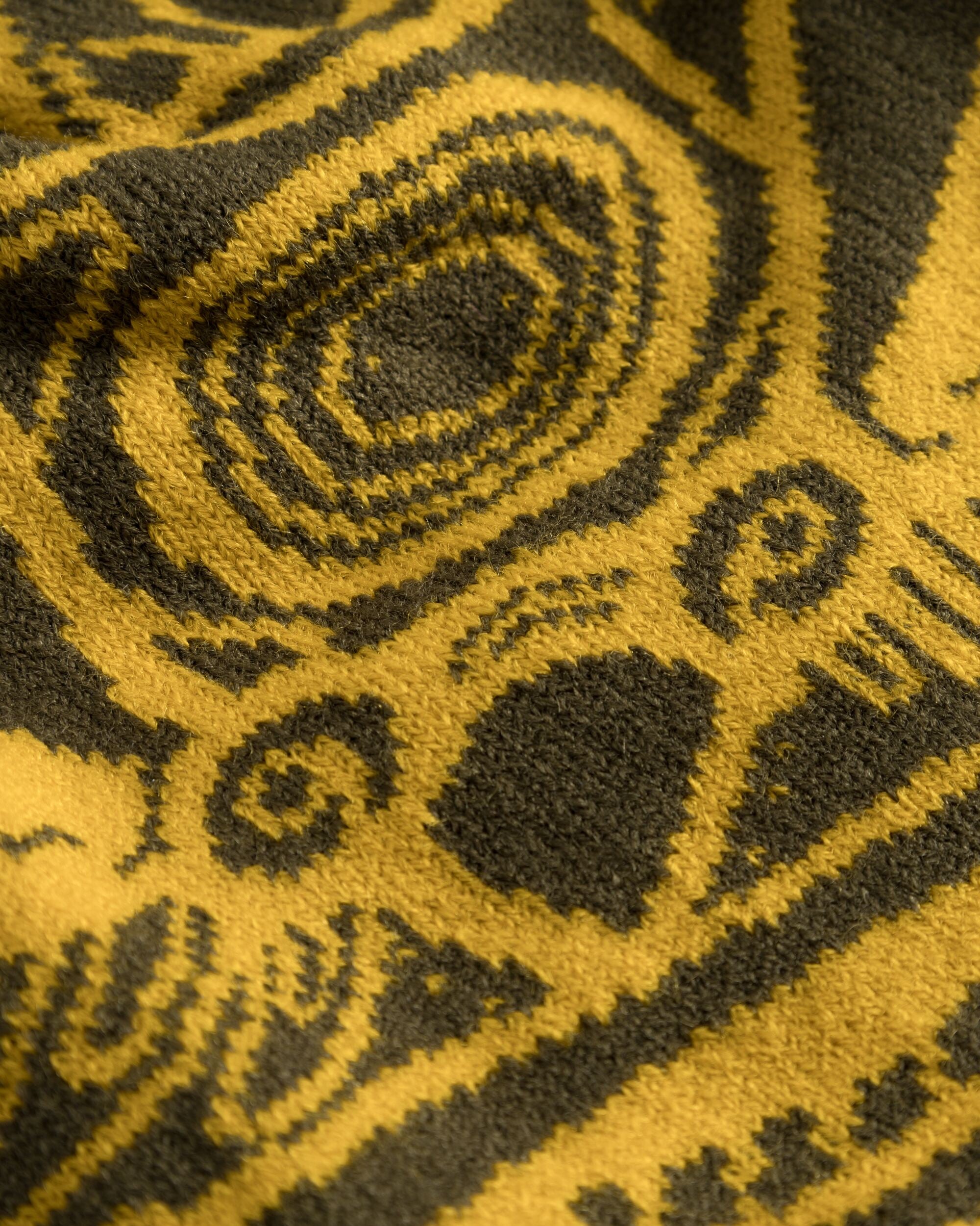 Woodbird WBYeti Cotton Beanie Accessories Dark Brown-yellow