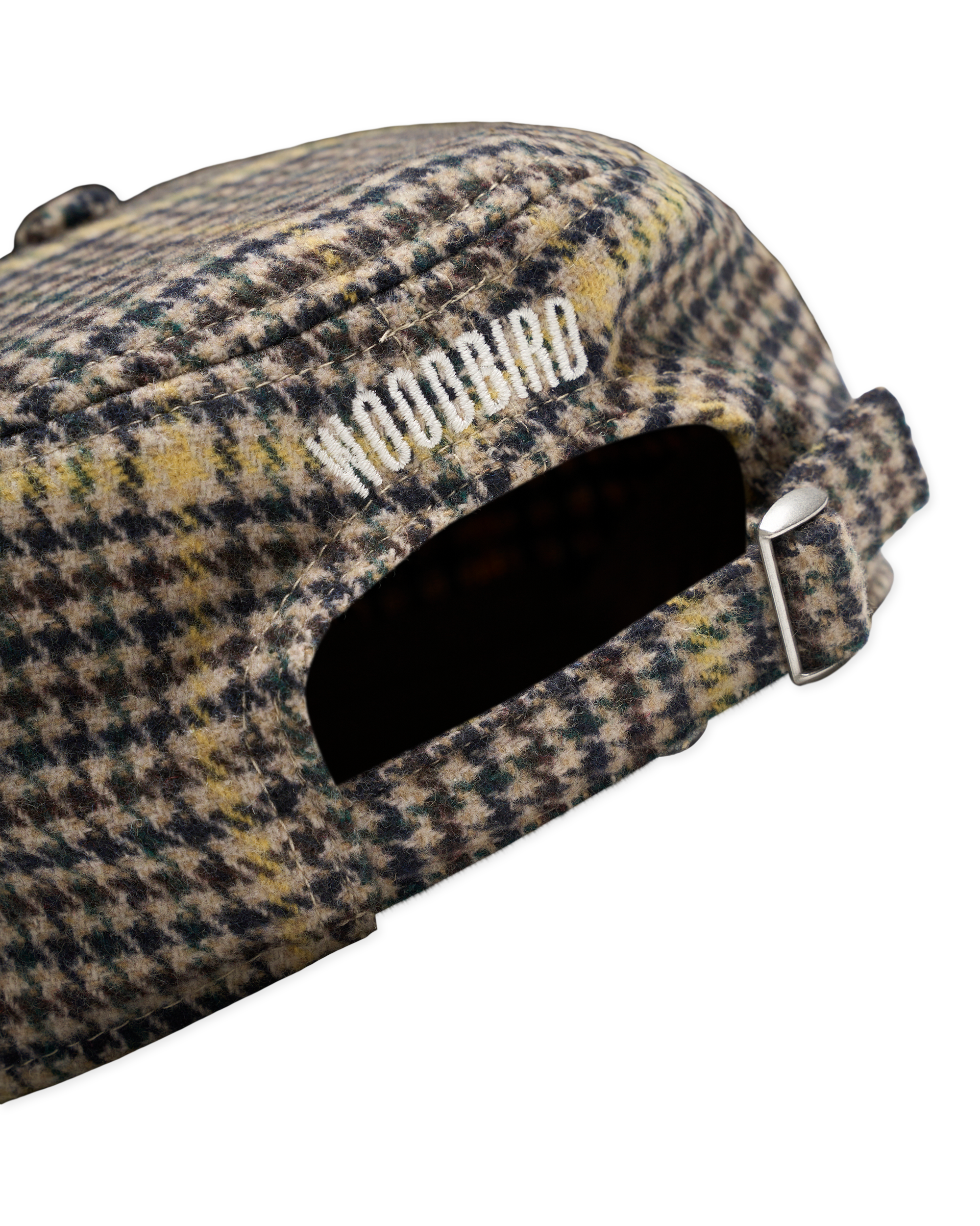 Woodbird WBYin Check Pillbox Cap Accessories Sand-Yellow
